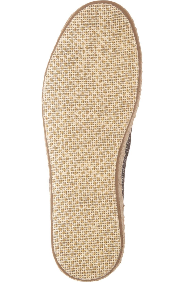 TOMS Metallic Linen Open Toe Espadrille, Alternate, color,
