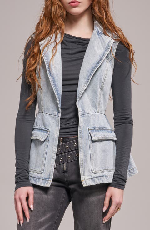 Ryn Denim Peplum Vest