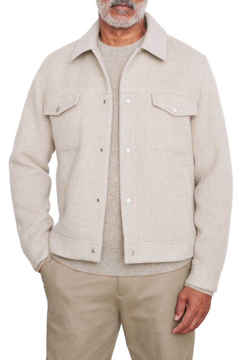 Wool Blend Trucker Jacket, Main, color, H RUNYON