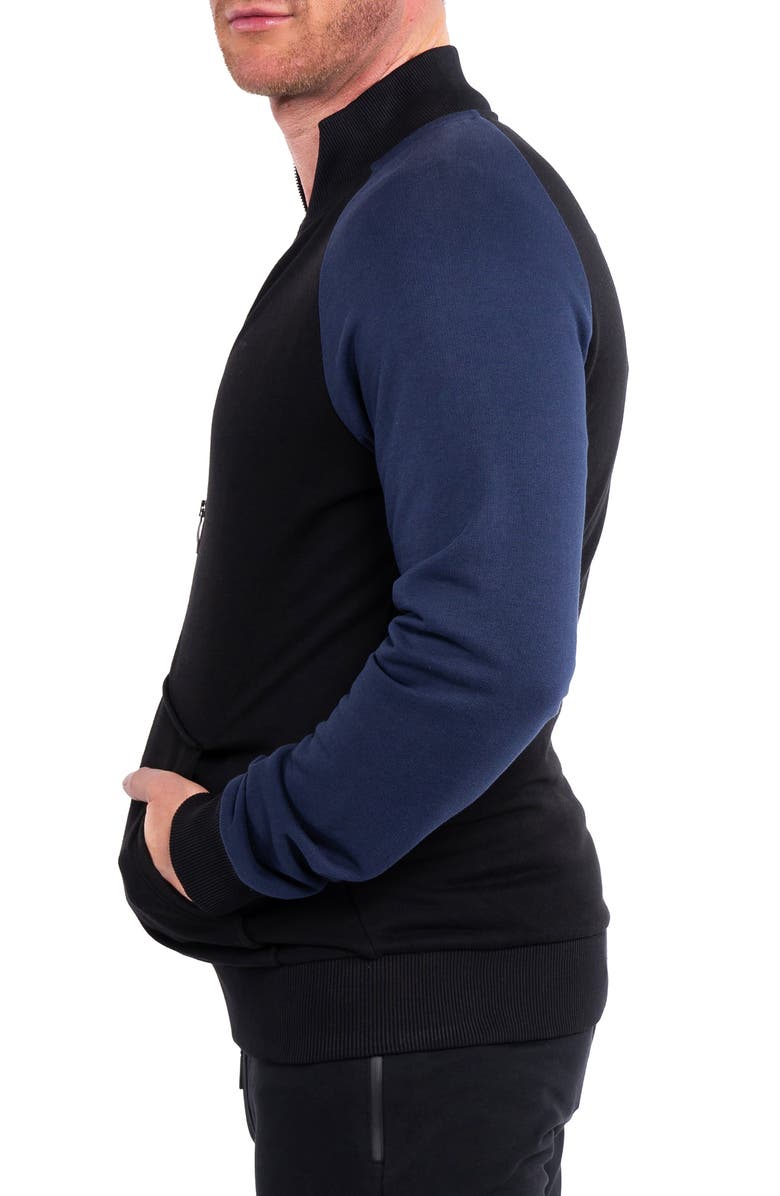 Maceoo Blueside Black Zip Jacket, Alternate, color, Black