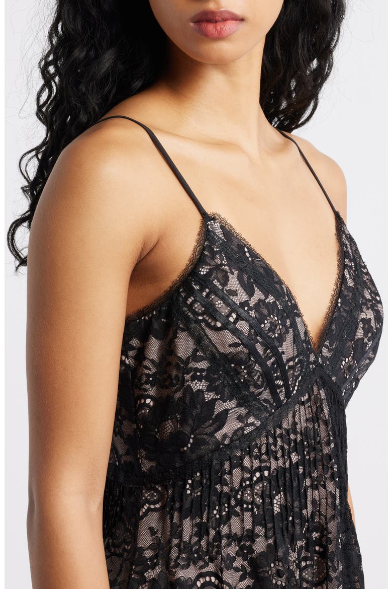 Levina Lace Minidress, Alternate, color, BLACK