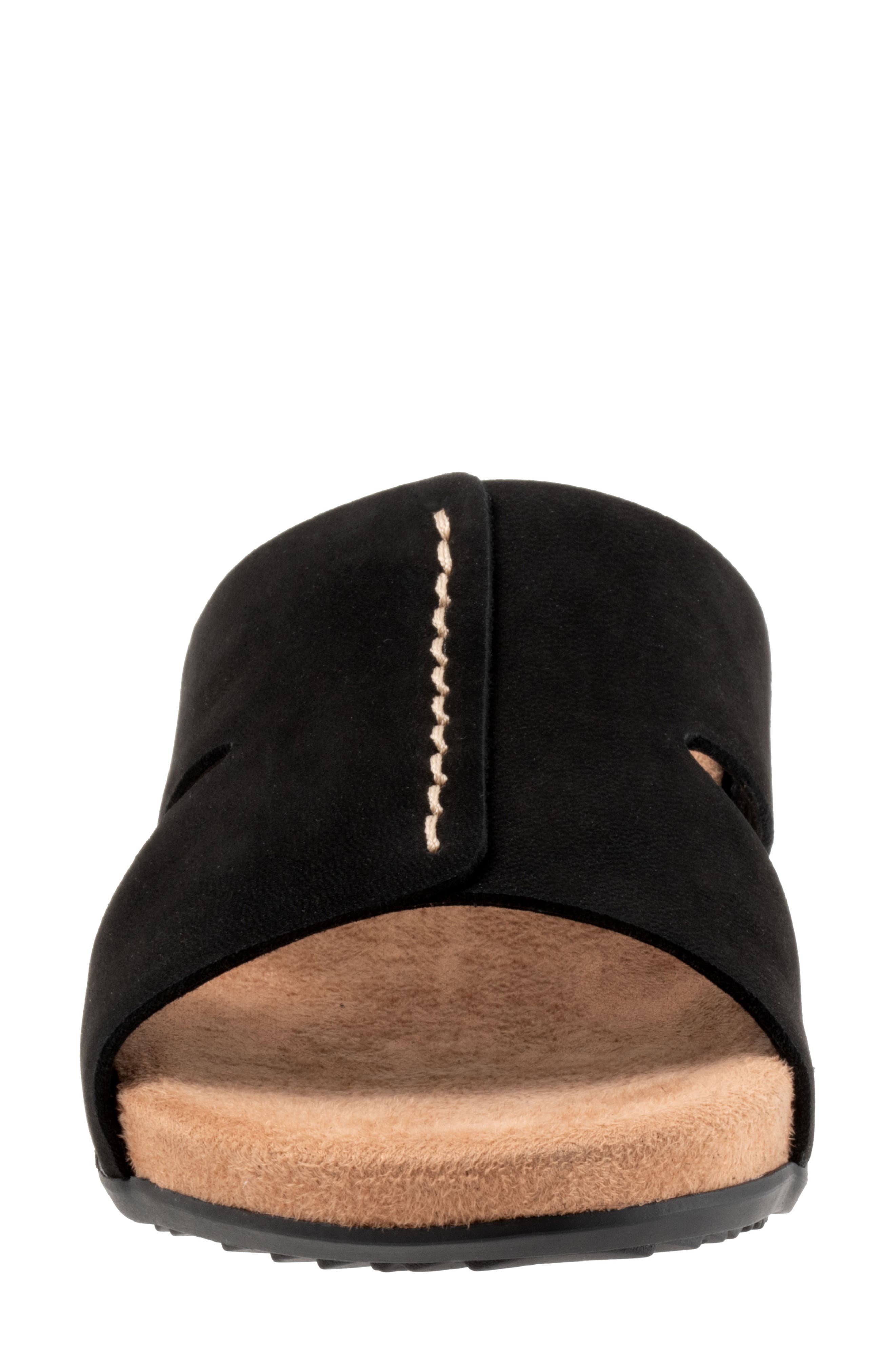 SoftWalk<sup>®</sup> Beverly Sandal, Alternate, color, Black Nubuck