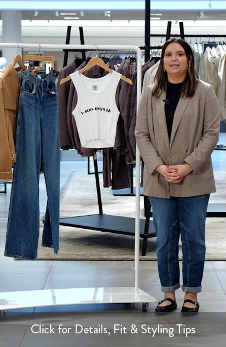 1-800 Heart Crop Rib Graphic Tank, sales video thumbnail