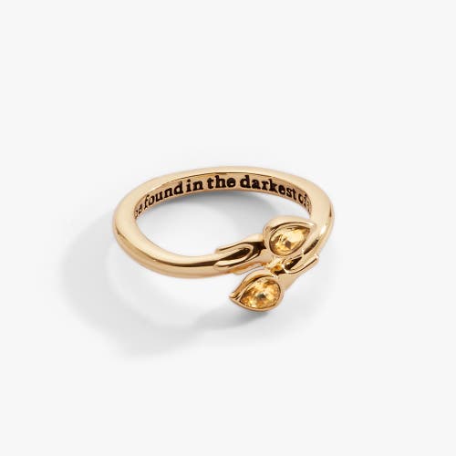Alex And Ani Harry Potter Great Hall Candle Wrap Ring In Gold