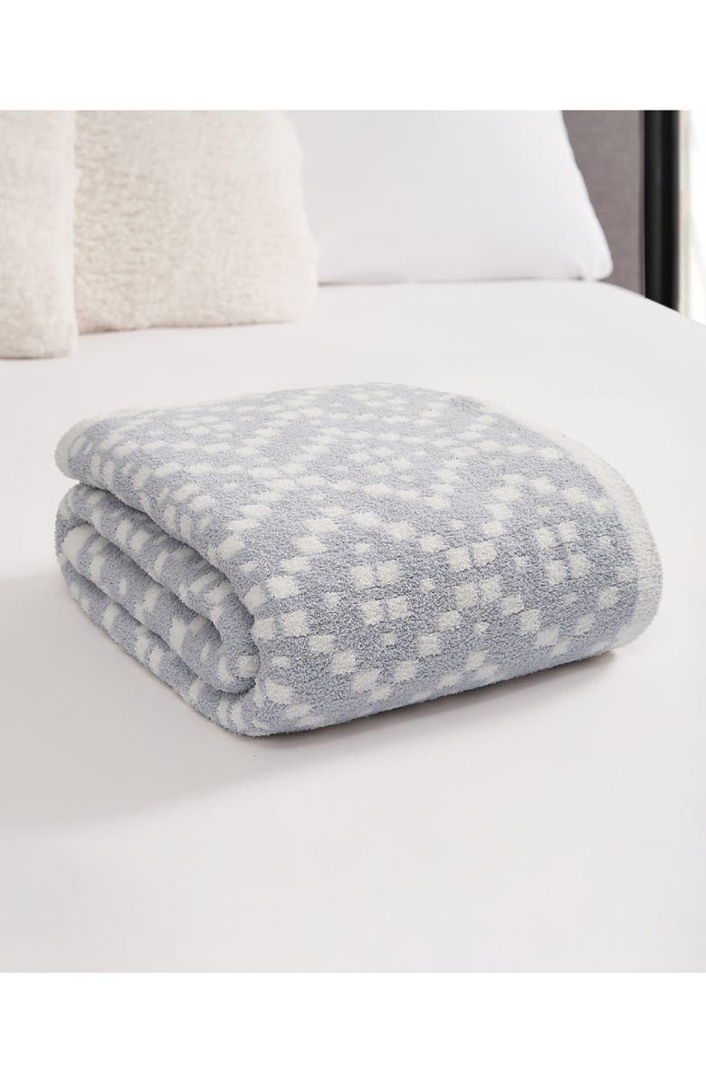 Lucky Brand Jacquard Fuzzy Throw Blanket, Alternate, color,