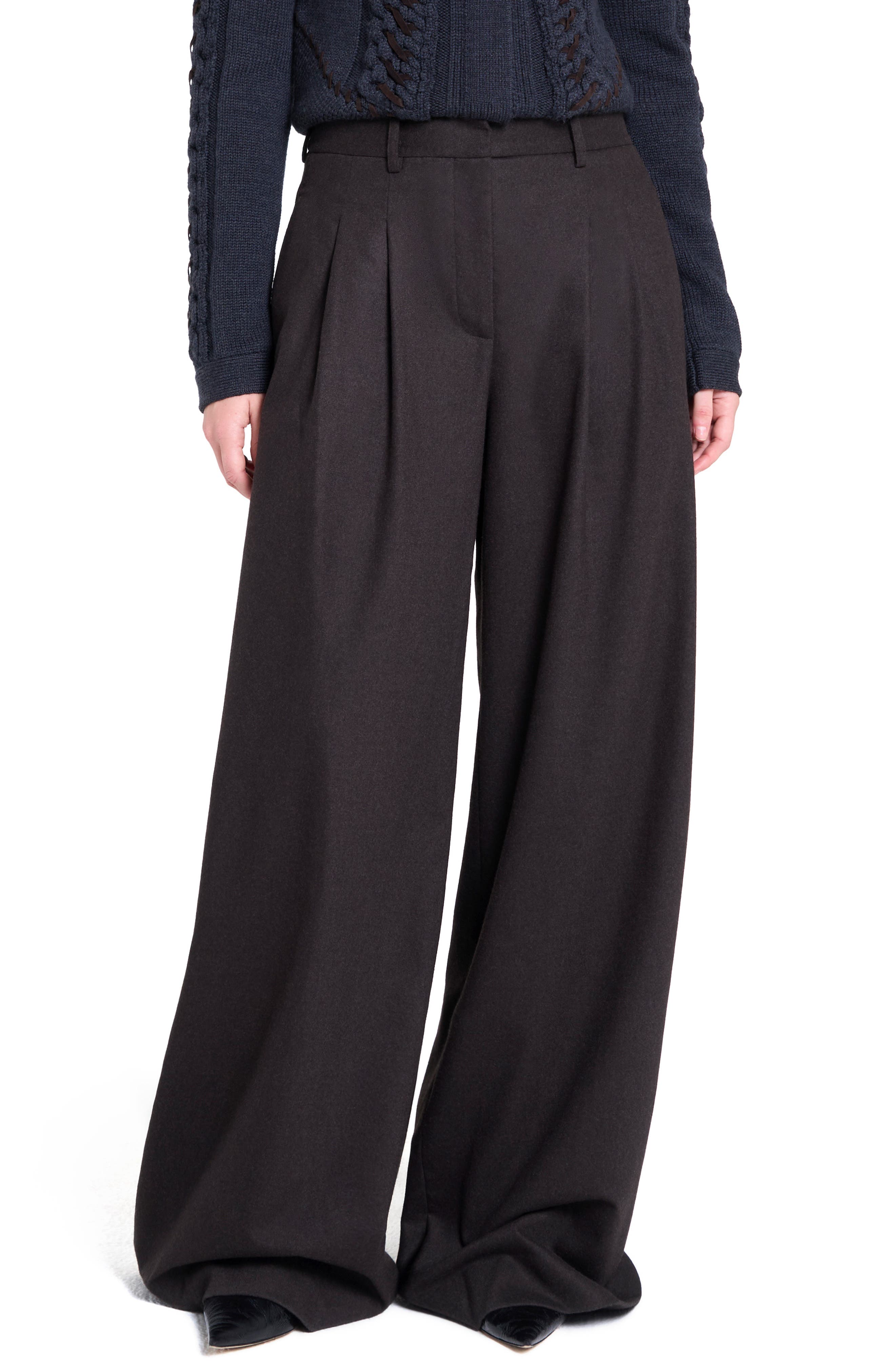 TWP Avery Stretch Wool Wide Leg Pants