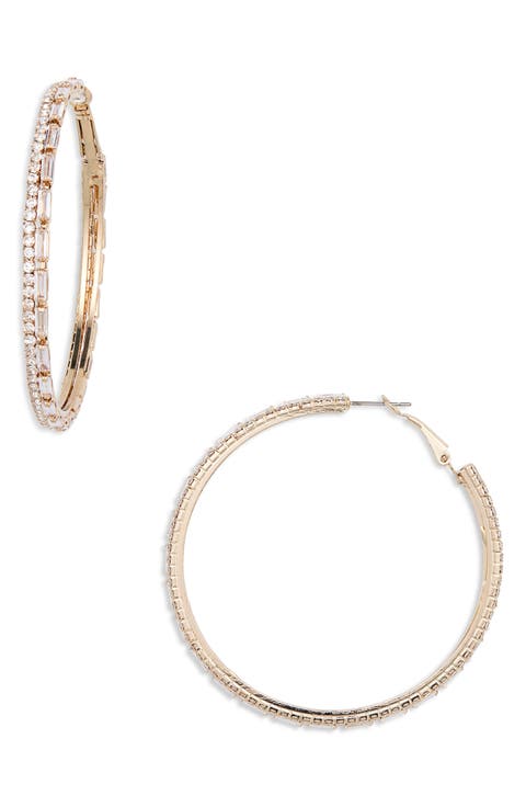 Crystal Hoop Earrings