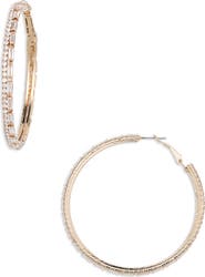 Tasha Crystal Hoop Earrings
