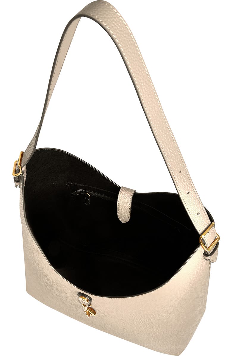 Rebecca Minkoff Megan Leather Hobo Bag, Alternate, color, Stone