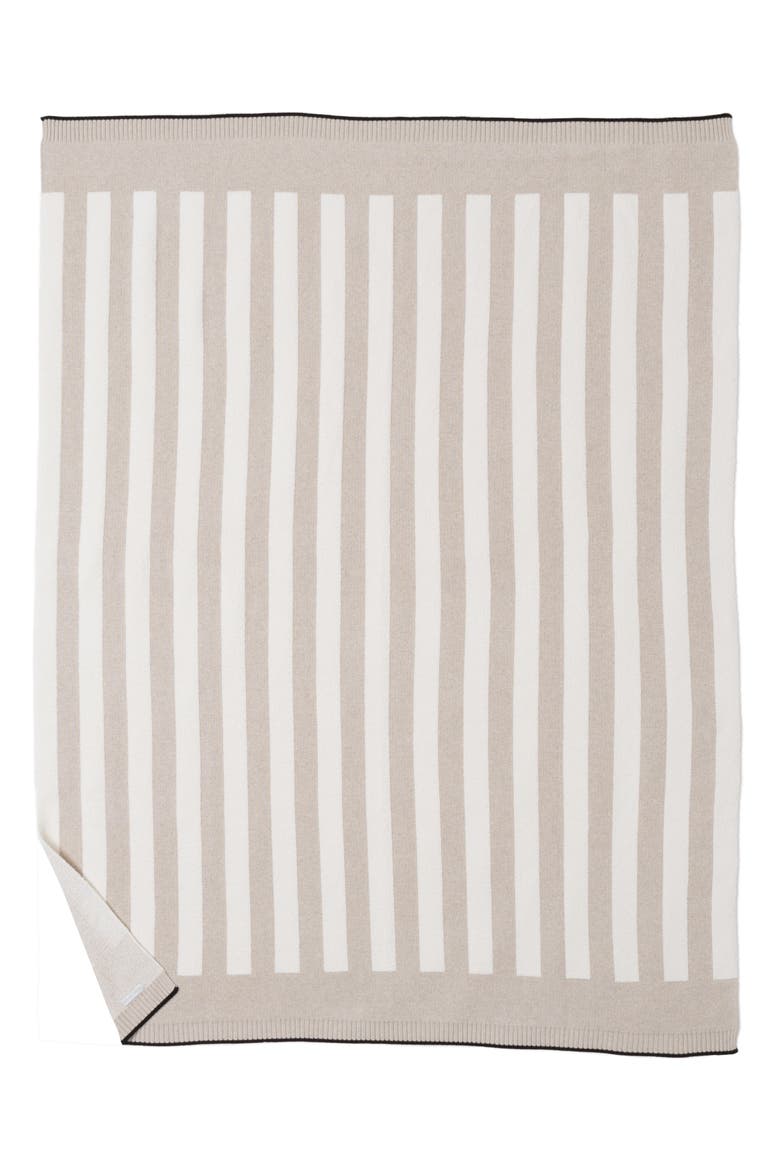 Cozychic® Stripe Throw Blanket, Main, color, OATMEAL/ CREAM