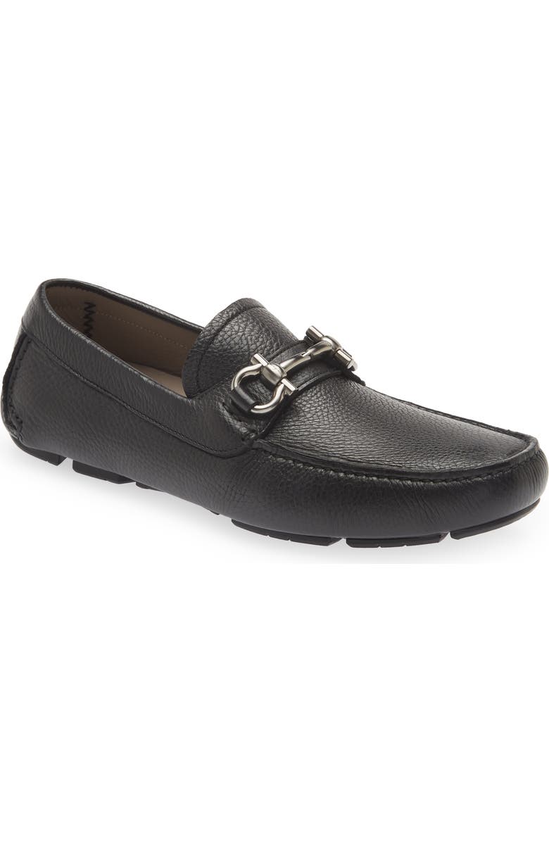 FERRAGAMO Parigi Bit Driving Shoe, Main, color, Nero Light Grey