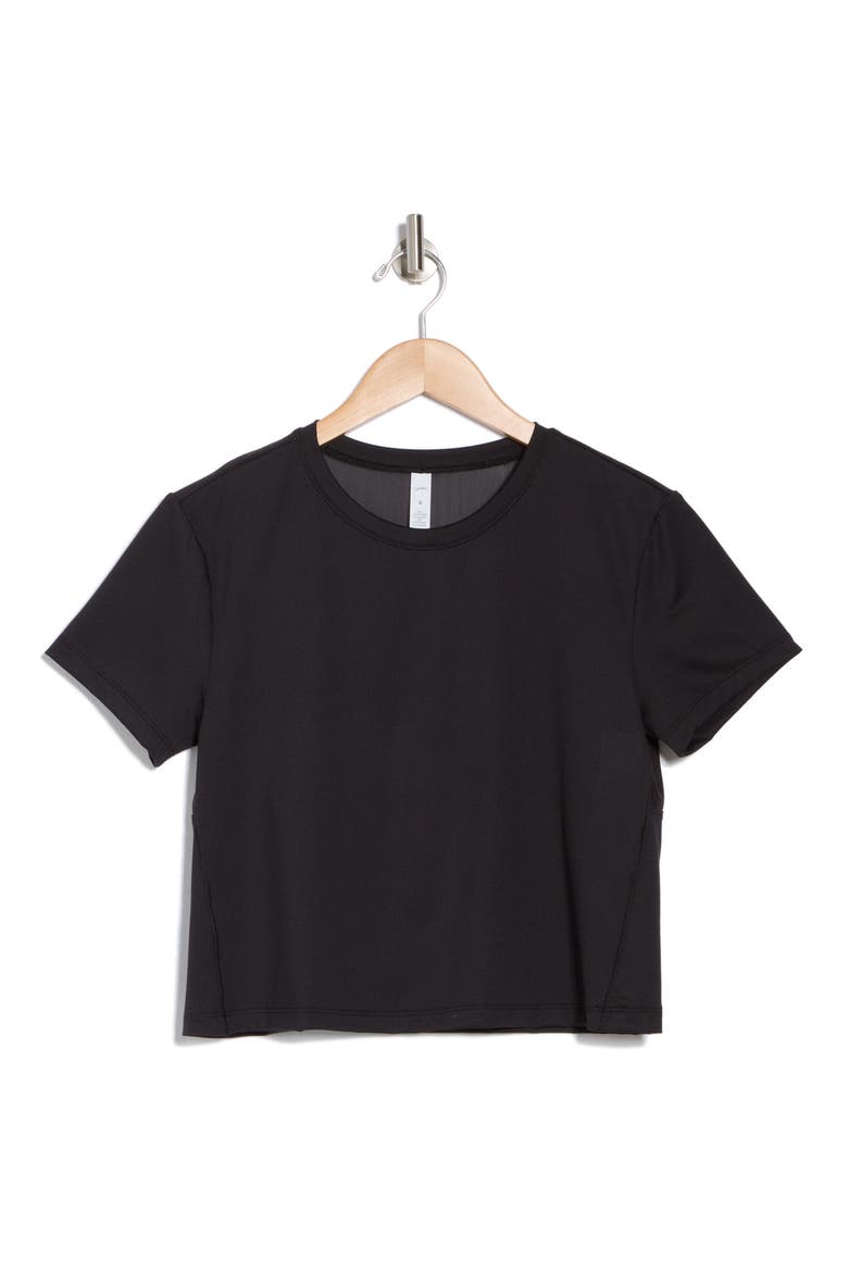Mesh Back T-Shirt, Alternate, color, BLACK