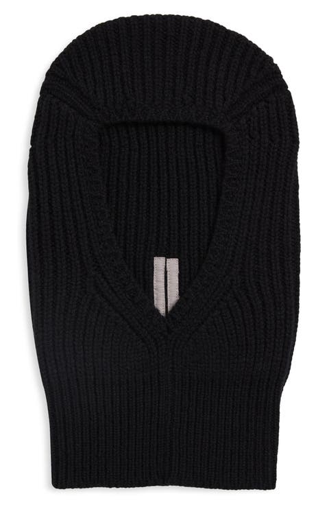 RICK OWENS バラクラバ　フェイスマスク　21ss strobe-balaclava-in-pearl-men-