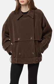 Apparis Gaia Faux Suede Short Trench Coat