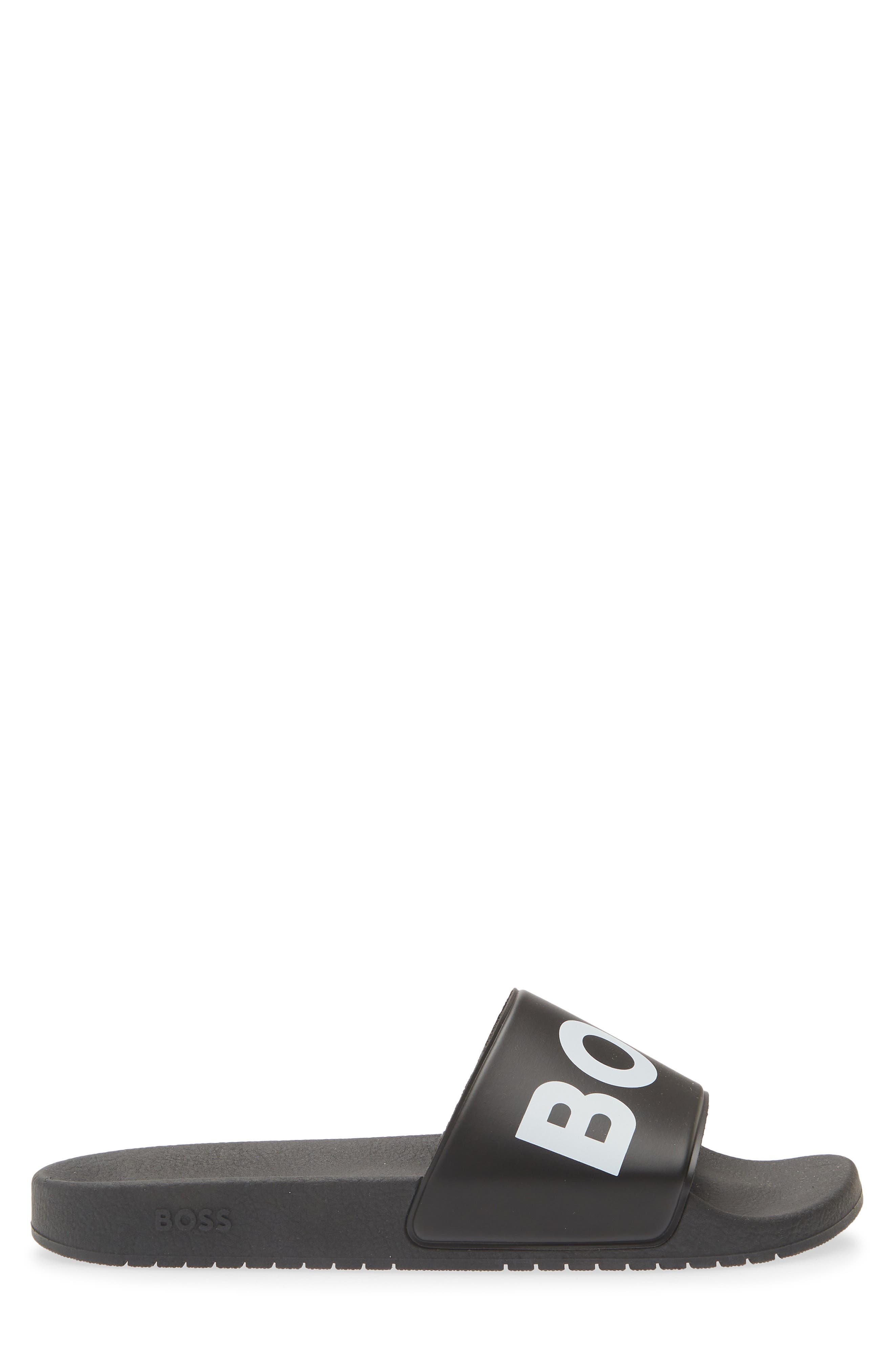 Aryeh Slide Sandal, Alternate, color, BLACK