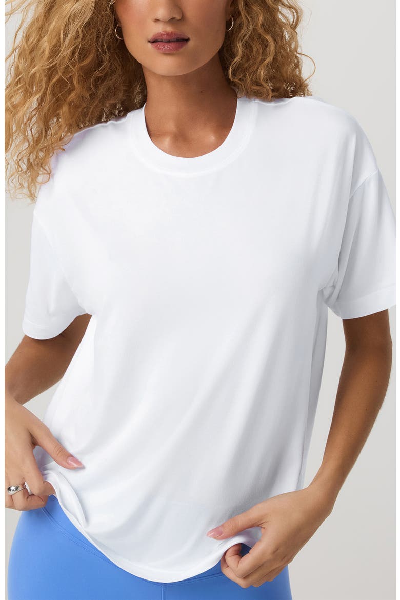 Energy Long T-Shirt, Main, color, WHITE