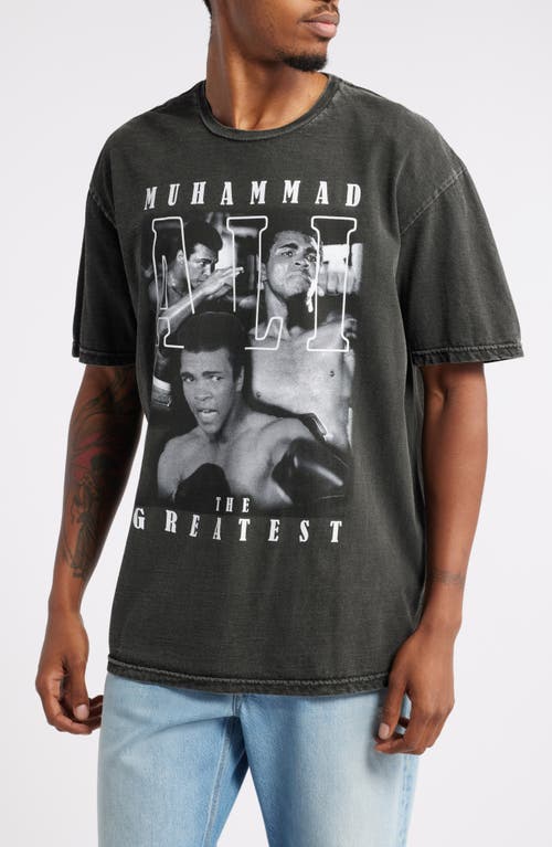 Philcos Muhammad Ali Graphic T-Shirt in Black Pigment 