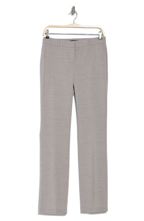 Amanda & Chelsea Olivia Flat Front Pants In Light Gray
