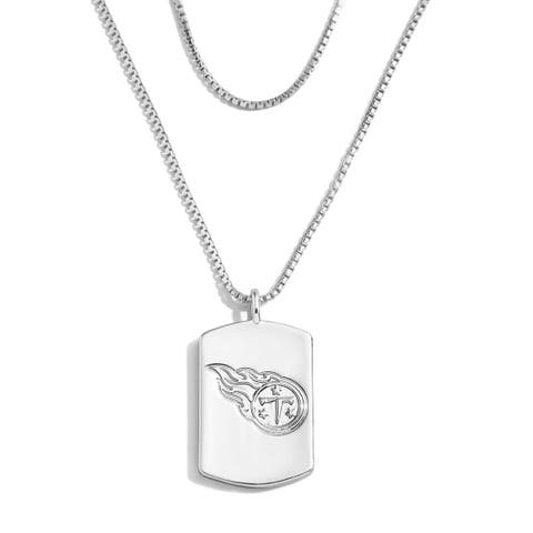 x Baublebar Tennessee Titans Silver Dog Tag Necklace