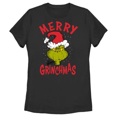 Women's The Grinch Christmas Merry Grinchmas  Graphic T-Shirt