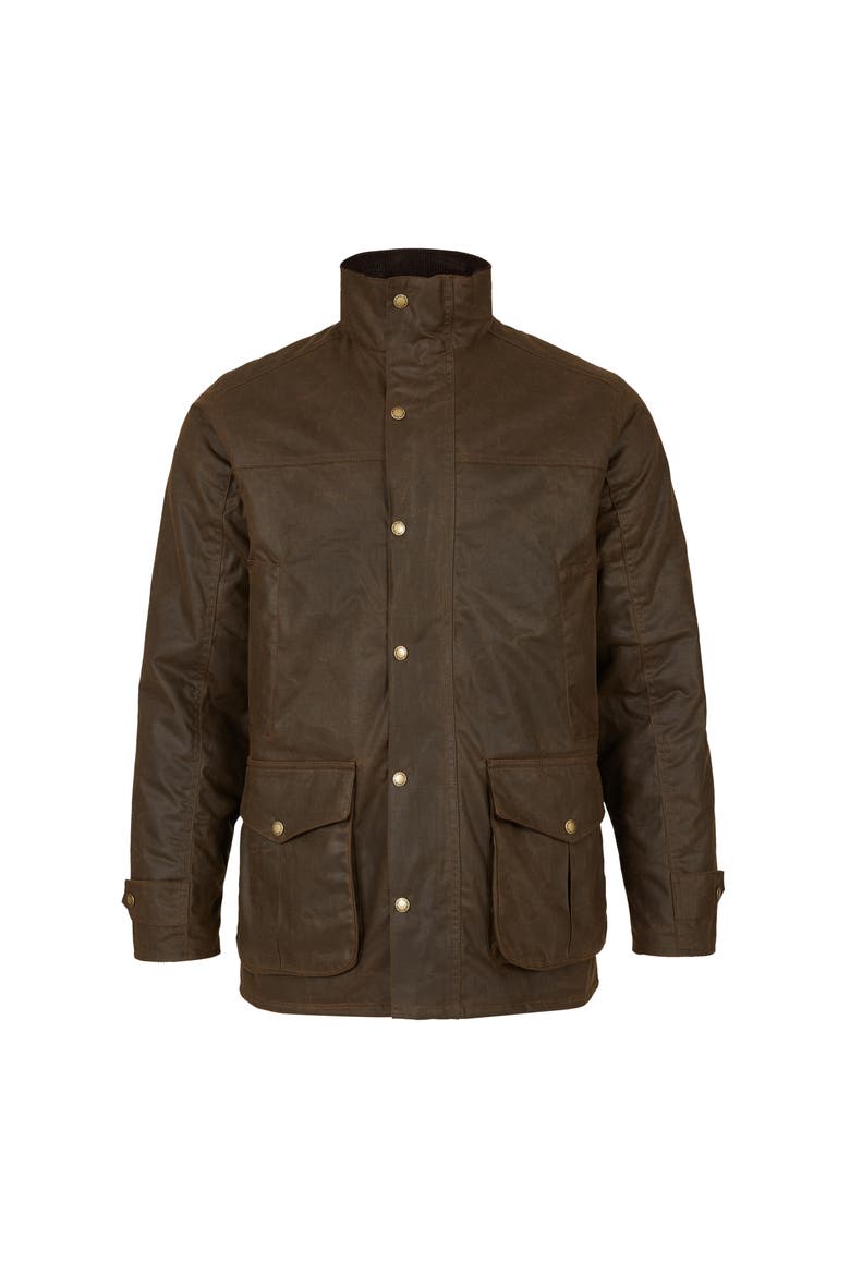 British Waxed Cotton Jacket, Alternate, color, PEAT