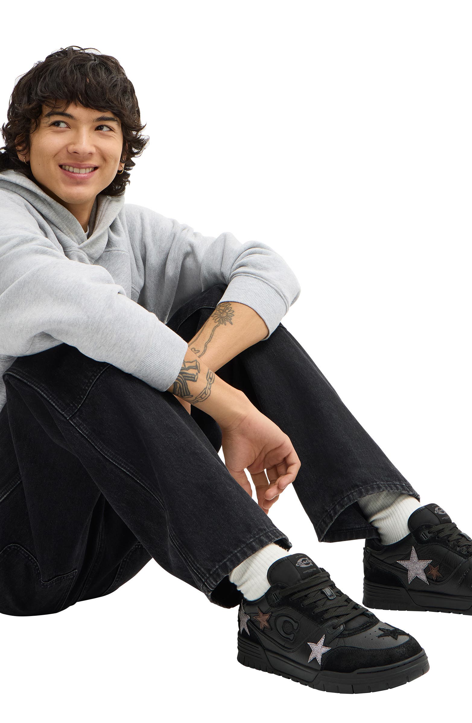 COACH Soho Sneaker, Alternate, color, Black Multi/ Silver