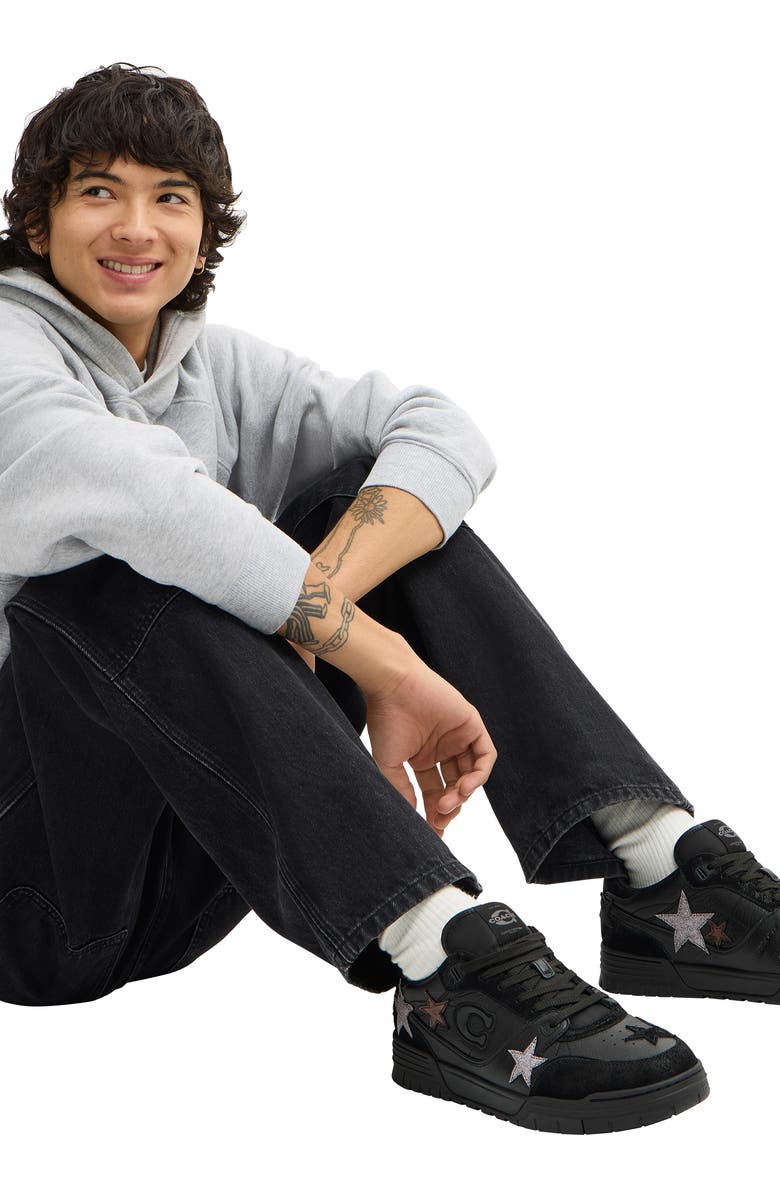 COACH Soho Sneaker, Alternate, color, Black Multi/ Silver