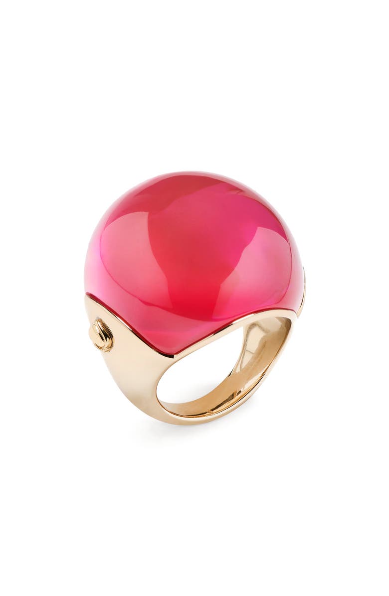 Kate Spade New York glow up resin statement ring, Main, color, Pink.
