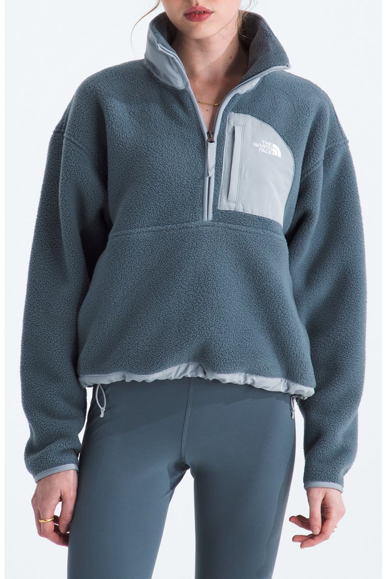 Yumiori Off Peak Recycled Fleece Pullover, Main, color, GRANITE GREY FROST G