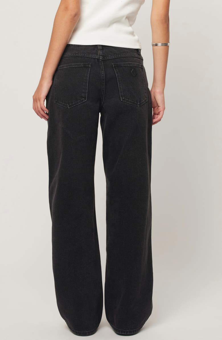 ABRAND '99 Heidi Baggy Straight Leg Jeans, Alternate, color, Washed Black