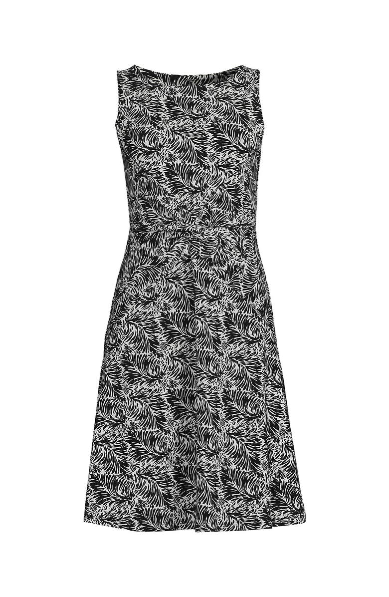 Lands' End Cotton Modal Boatneck Twist Dress, Alternate, color, 