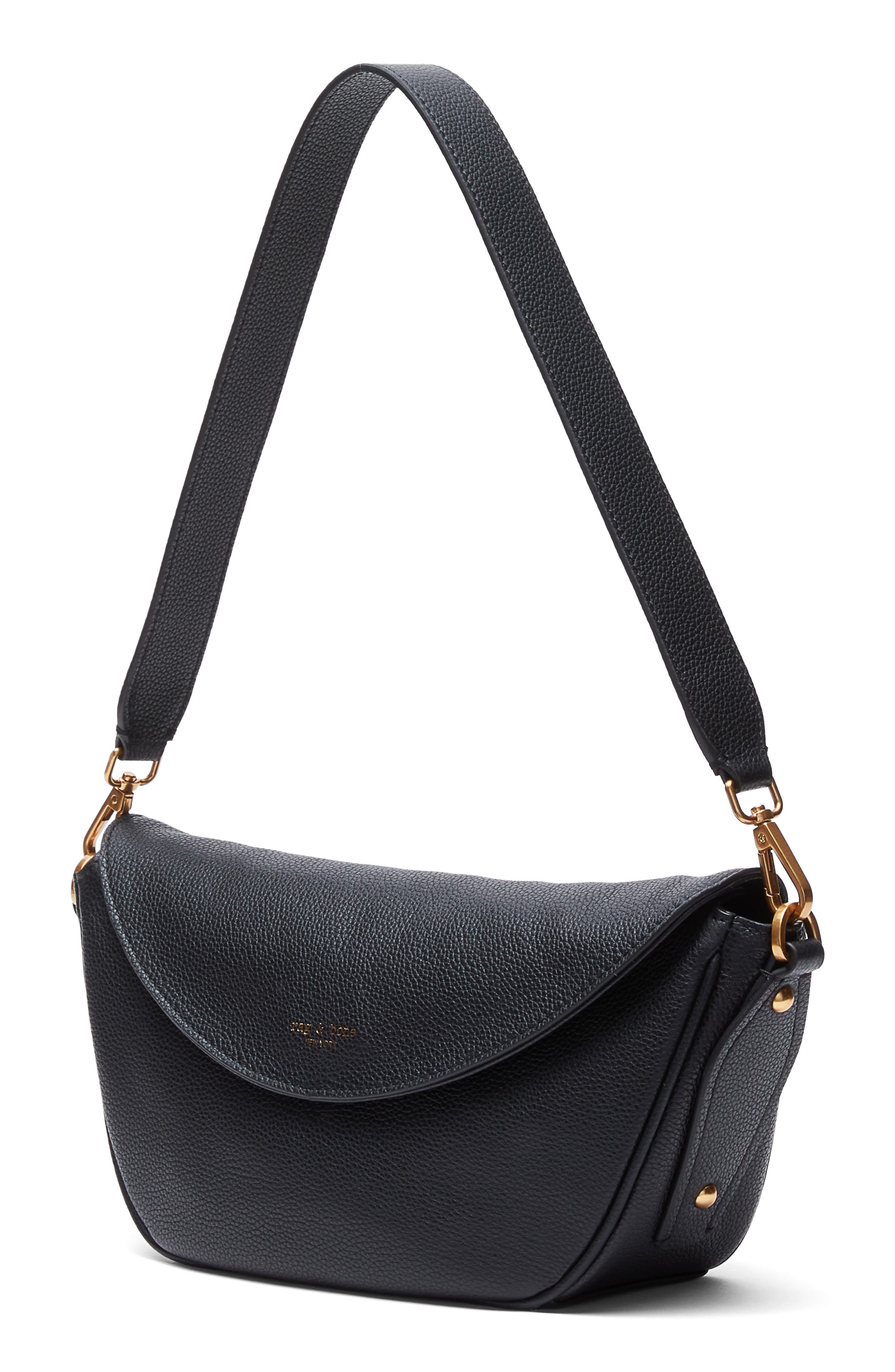 rag & bone Small Gramercy Flap Leather Shoulder Bag, Alternate, color, 
