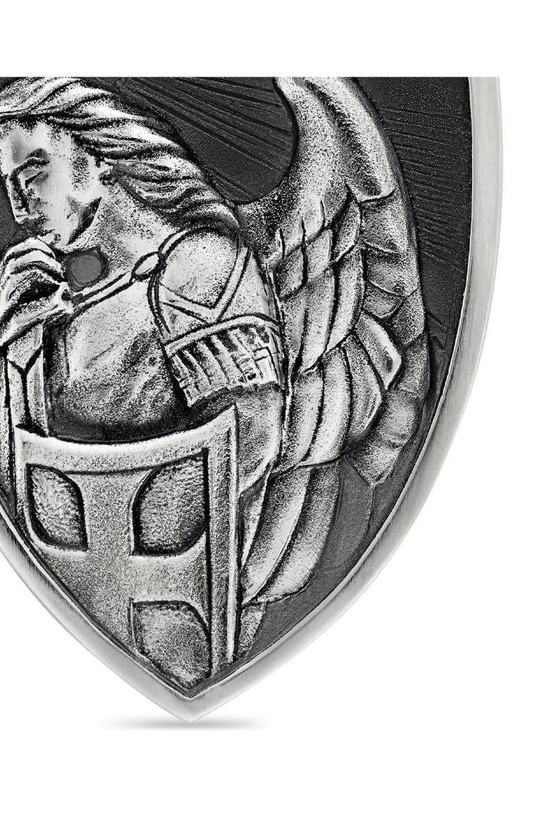 David Yurman St. Michael Sterling Silver Amulet, Alternate, color, Silver