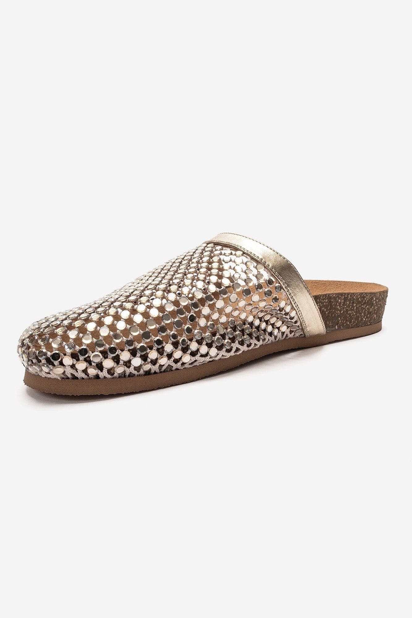 Montera Embellished Mule, Alternate, color, Gold