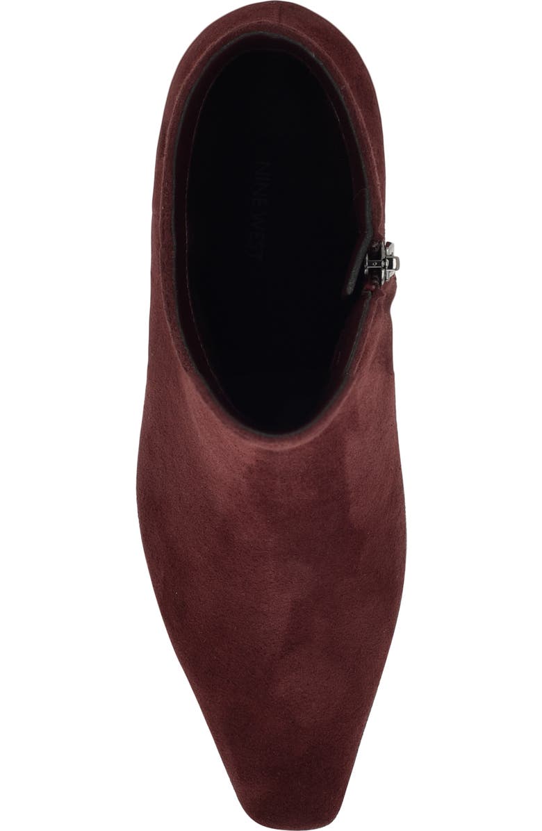 Nine West Hermena Kitten Heel Bootie, Alternate, color, Dark Red