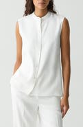 Theory Asymmetric Drape Sleeveless Top