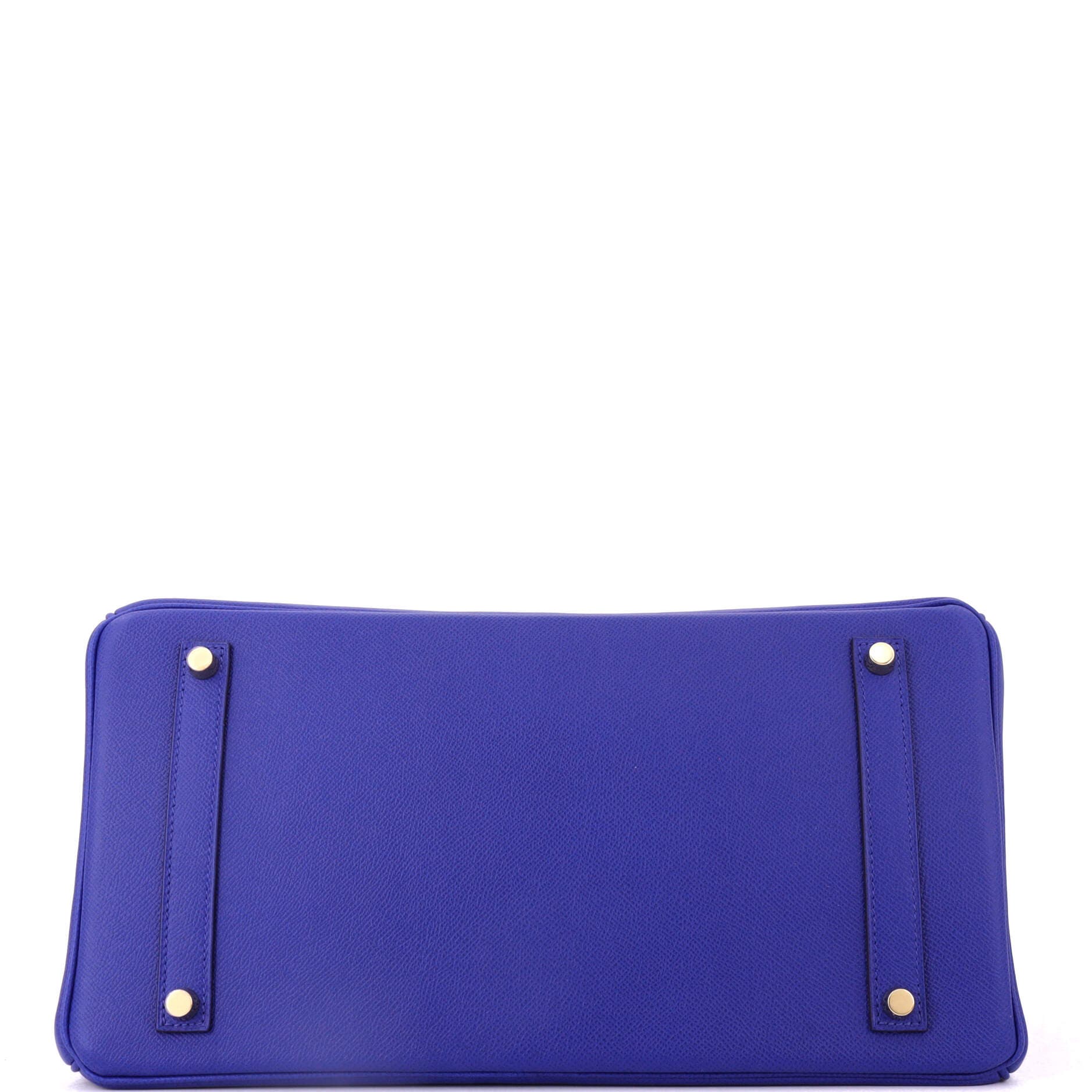 Pre-Owned Hermes Birkin Handbag Blue Epsom with Gold Hardware 35, Alternate, color, Bleu Electrique