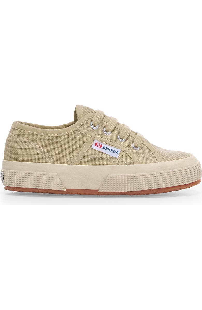 Superga 2750 Kids Cotton Stone Wash, Main, color, Beige Lt Washed-Off White