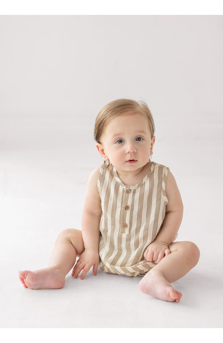Beckett and Bear Nash Sleeveless Romper, Alternate, color, Brown