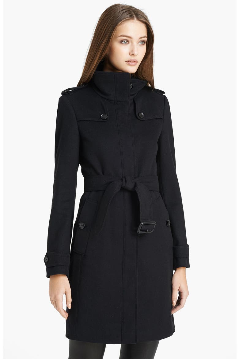 'Basingstoke' Wool & Cashmere Coat, Main, color, BLACK