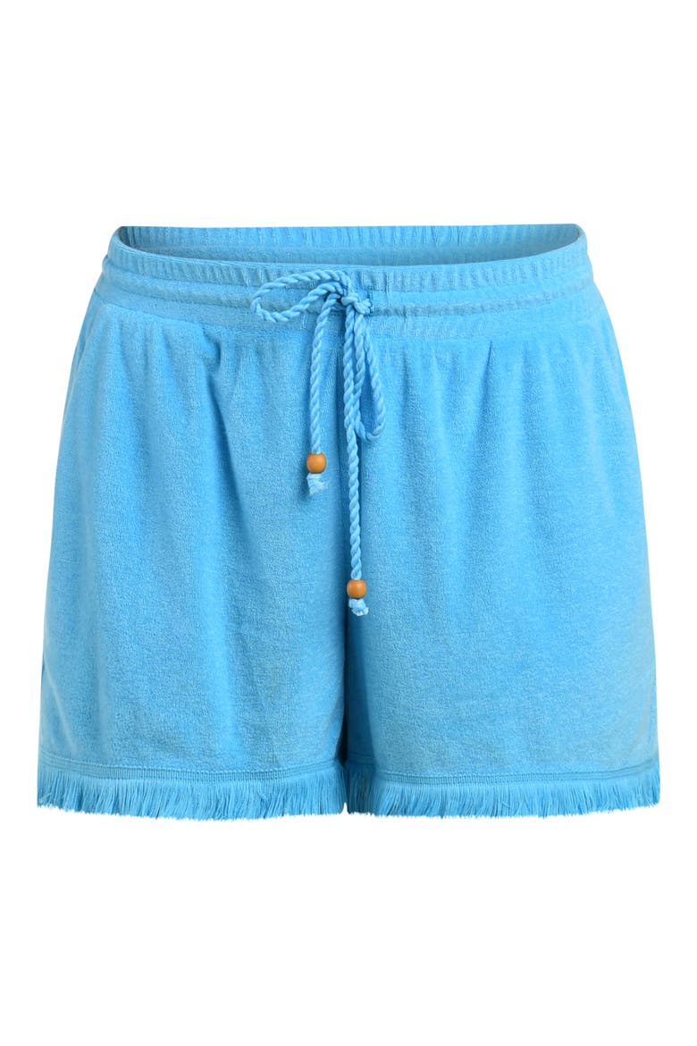 Wild Beach Fringe Drawstring Shorts, Alternate, color, SKY
