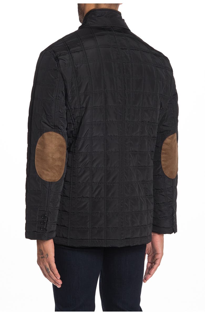 TailorByrd Quilted Elbow Patch Dickey Jacket, Alternate, color, 