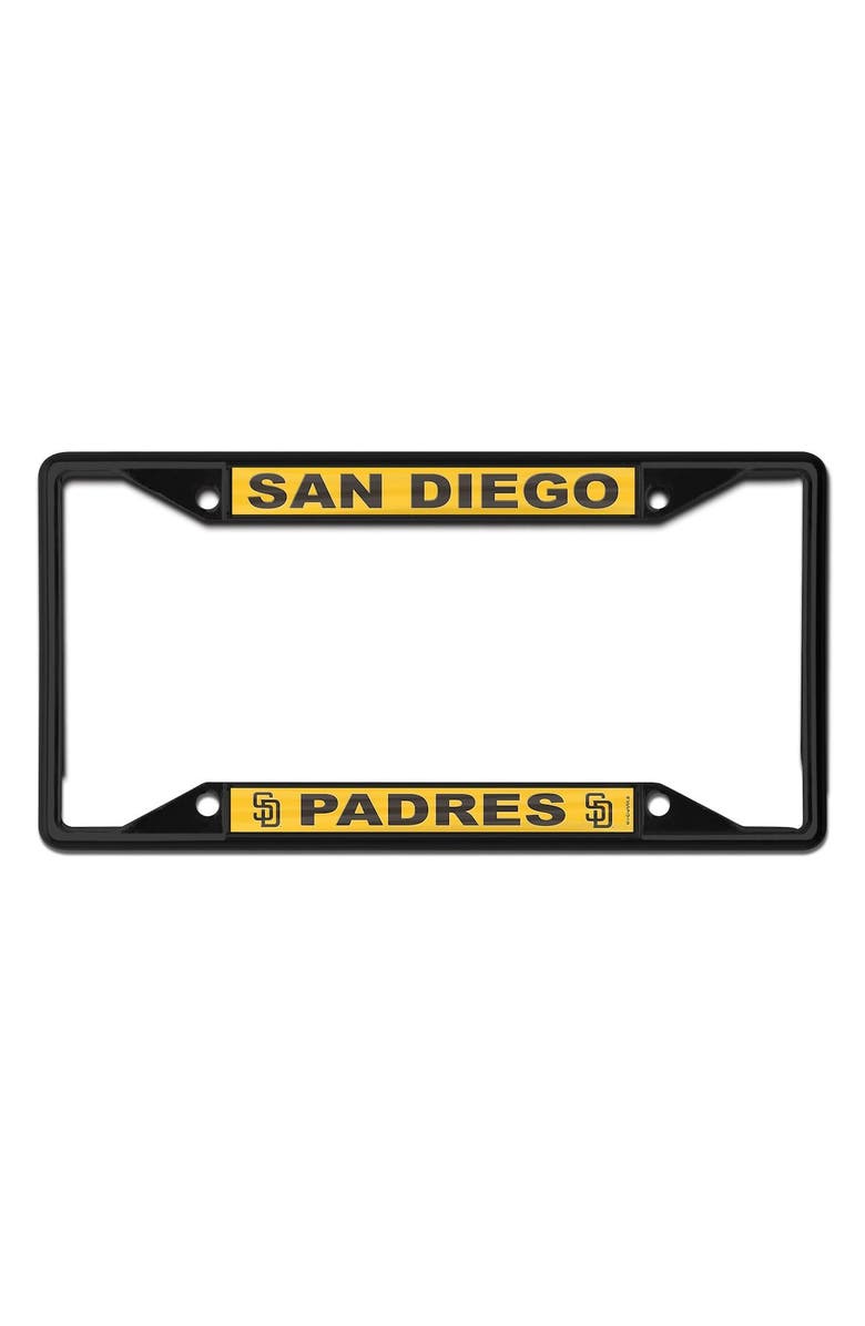 WINCRAFT San Diego Padres Chrome Color License Plate Frame, Main, color,