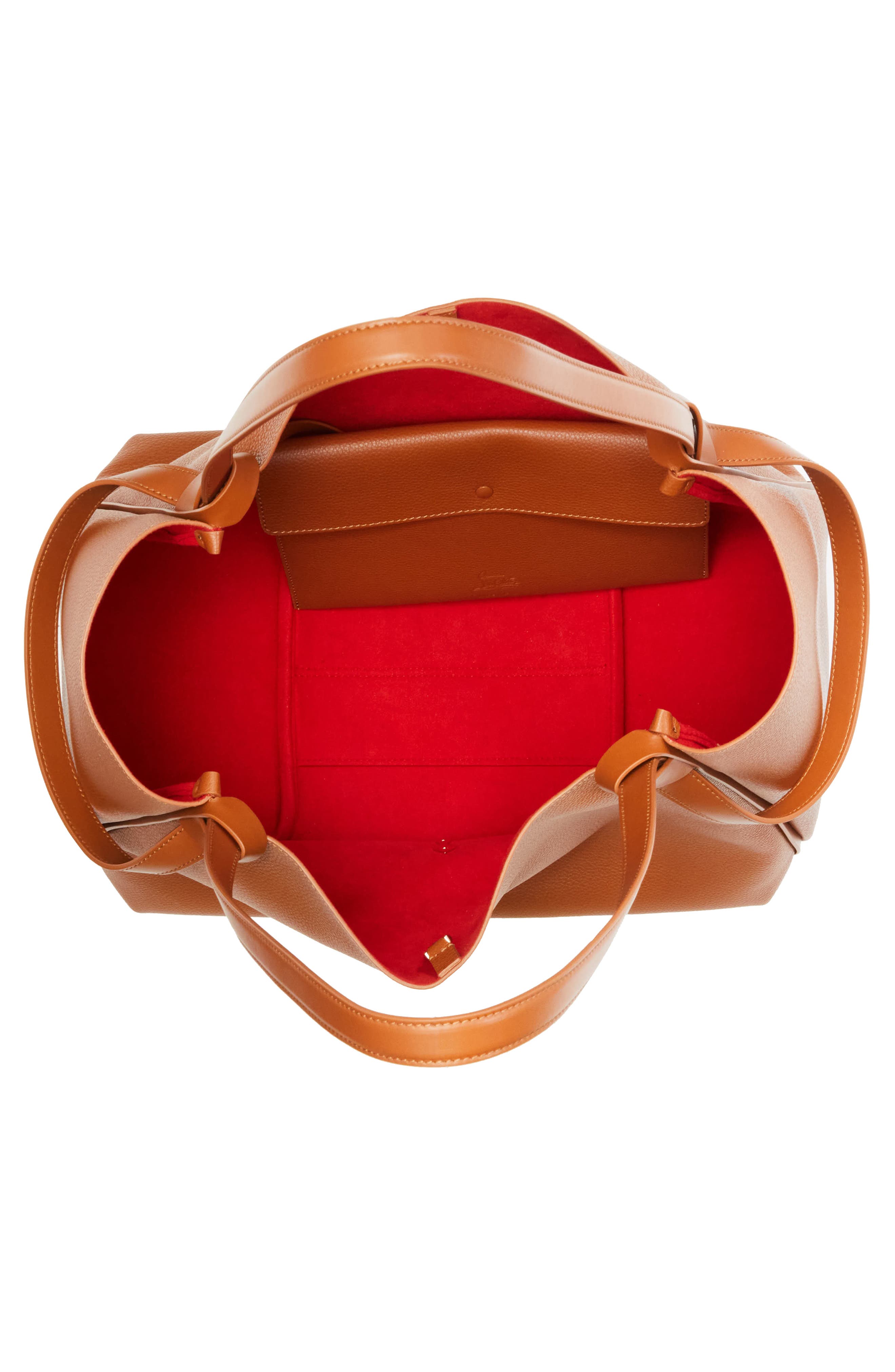 Christian Louboutin Large Bettina Leather Tote, Alternate, color, Bg71 Cuoio