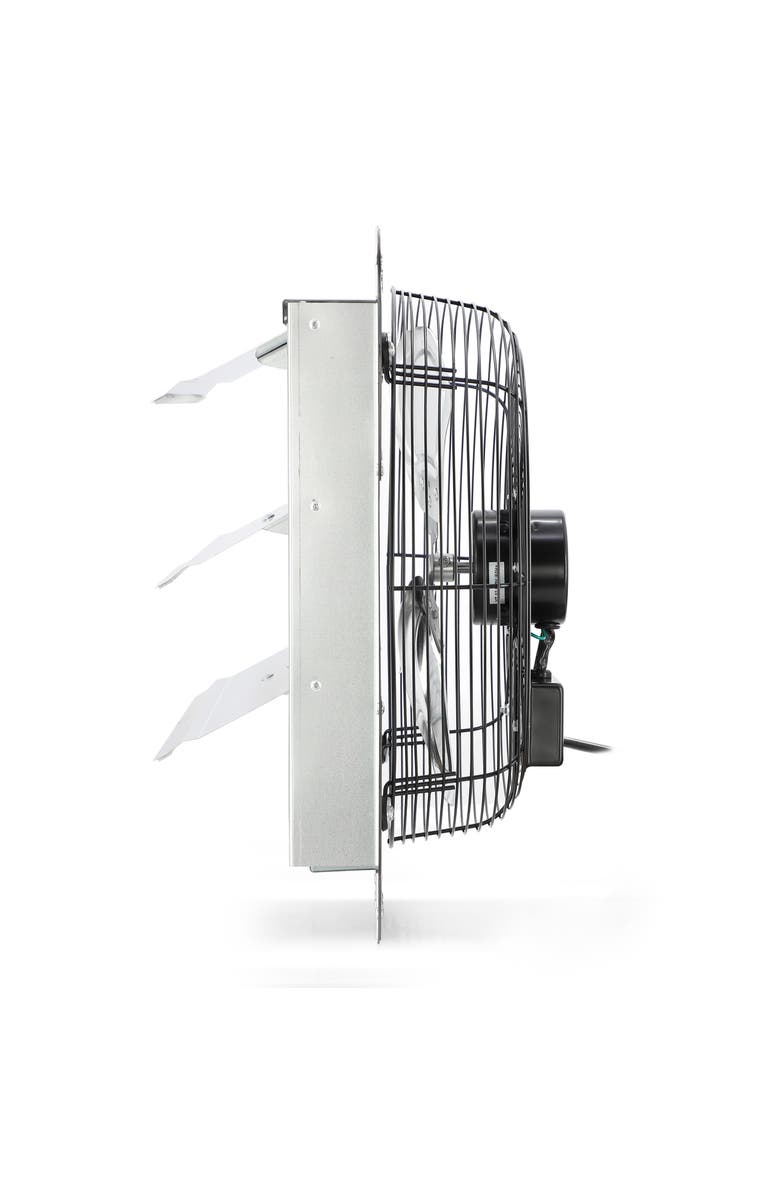 Vie Air 12 Inch Shutter Exhaust Fan with Power Cord, Alternate, color, Chrome