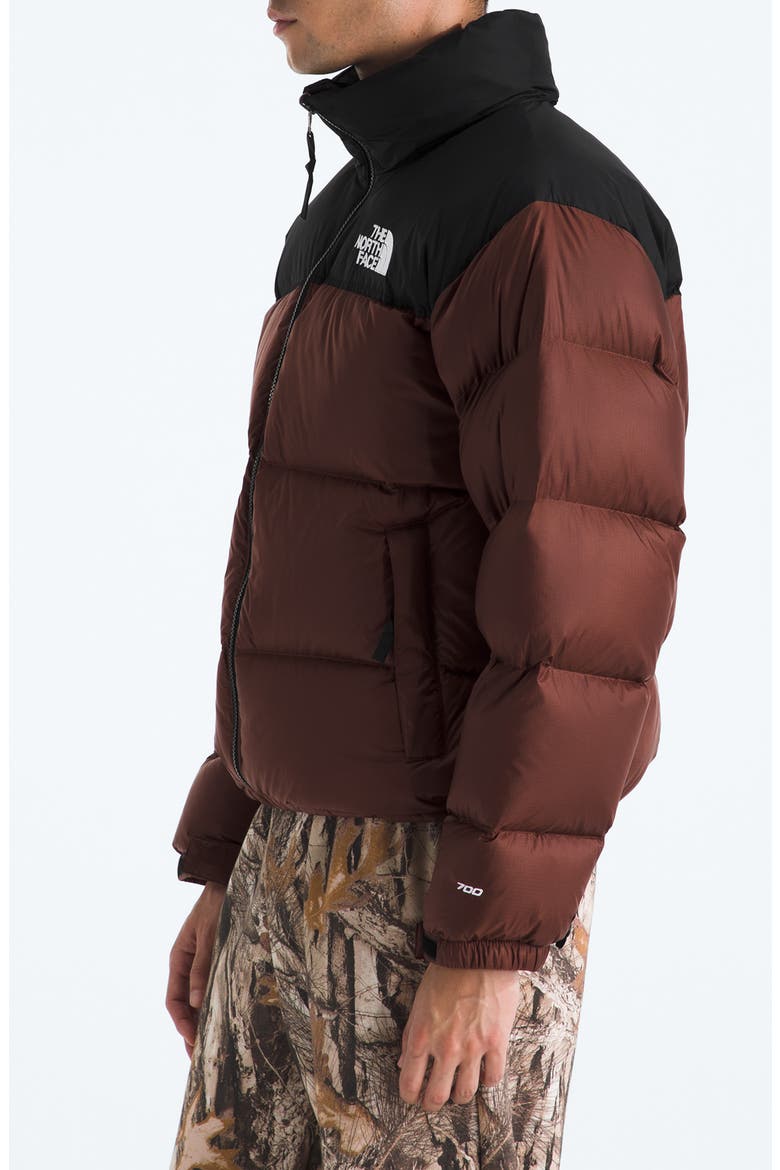 1996 Retro Nuptse 700 Fill Power Down Packable Jacket, Alternate, color, EMBER SOIL/ TNF BLACK