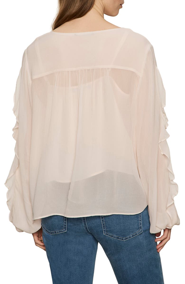 Sanctuary Better Days Ruffle Top, Alternate, color, Pink Milk