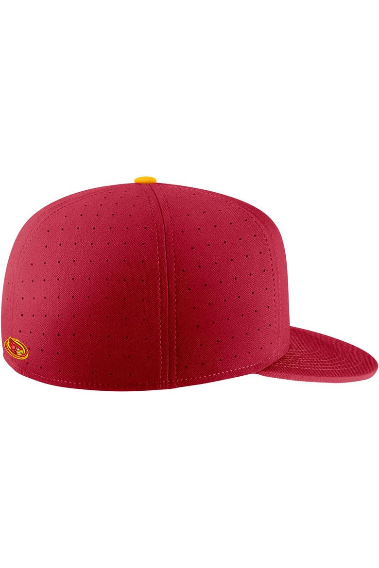Men's Nike Cardinal Iowa State Cyclones Aero True Baseball Performance Fitted Hat, Alternate, color, Cardinal