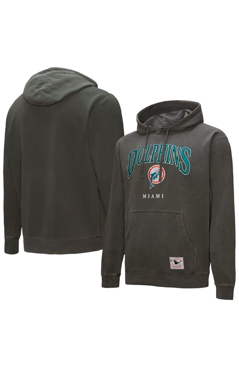 Mitchell & Ness Gray Miami Dolphins Slot Pullover Hoodie, Alternate, color, Gray
