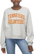 ZOOZATZ Women's ZooZatz Oatmeal Tennessee Volunteers Core Chenille Cropped Pullover Sweatshirt